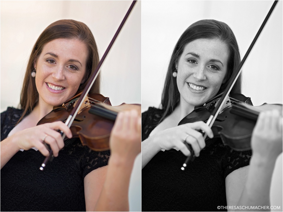Violinist Head shot | Theresa Schumacher Photography