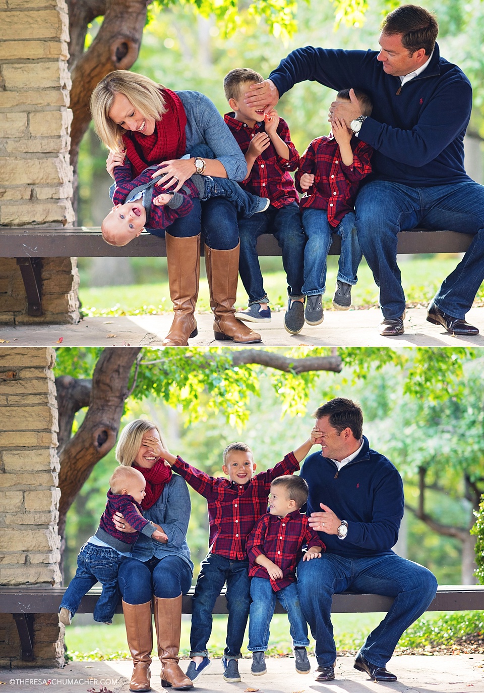 Des Moines, Fall, Rose Garden, Family Session, Theresa Schumacher Photography